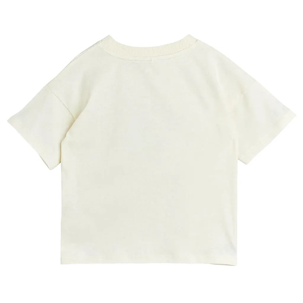 Mini Rodini Child Parrot T-shirt Cream