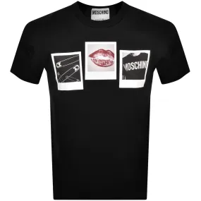 Moschino Graphic T Shirt Black