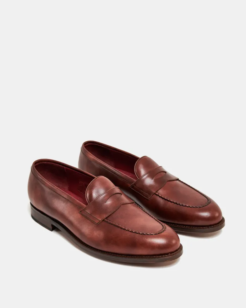 Museum Cognac Leather Penny Loafer