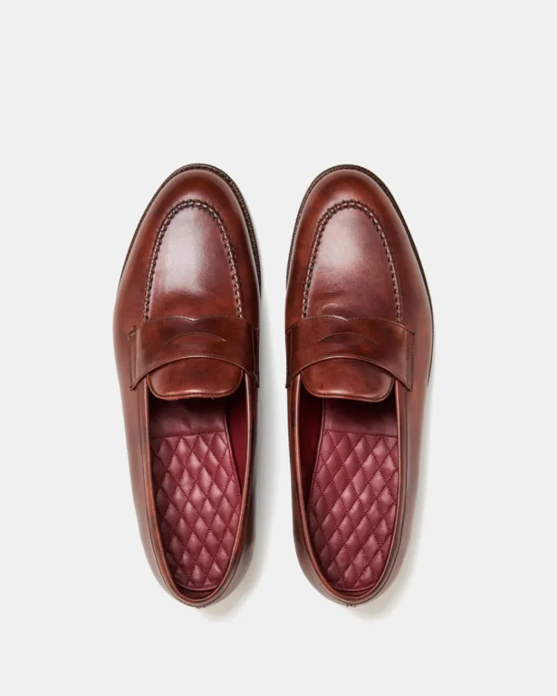 Museum Cognac Leather Penny Loafer