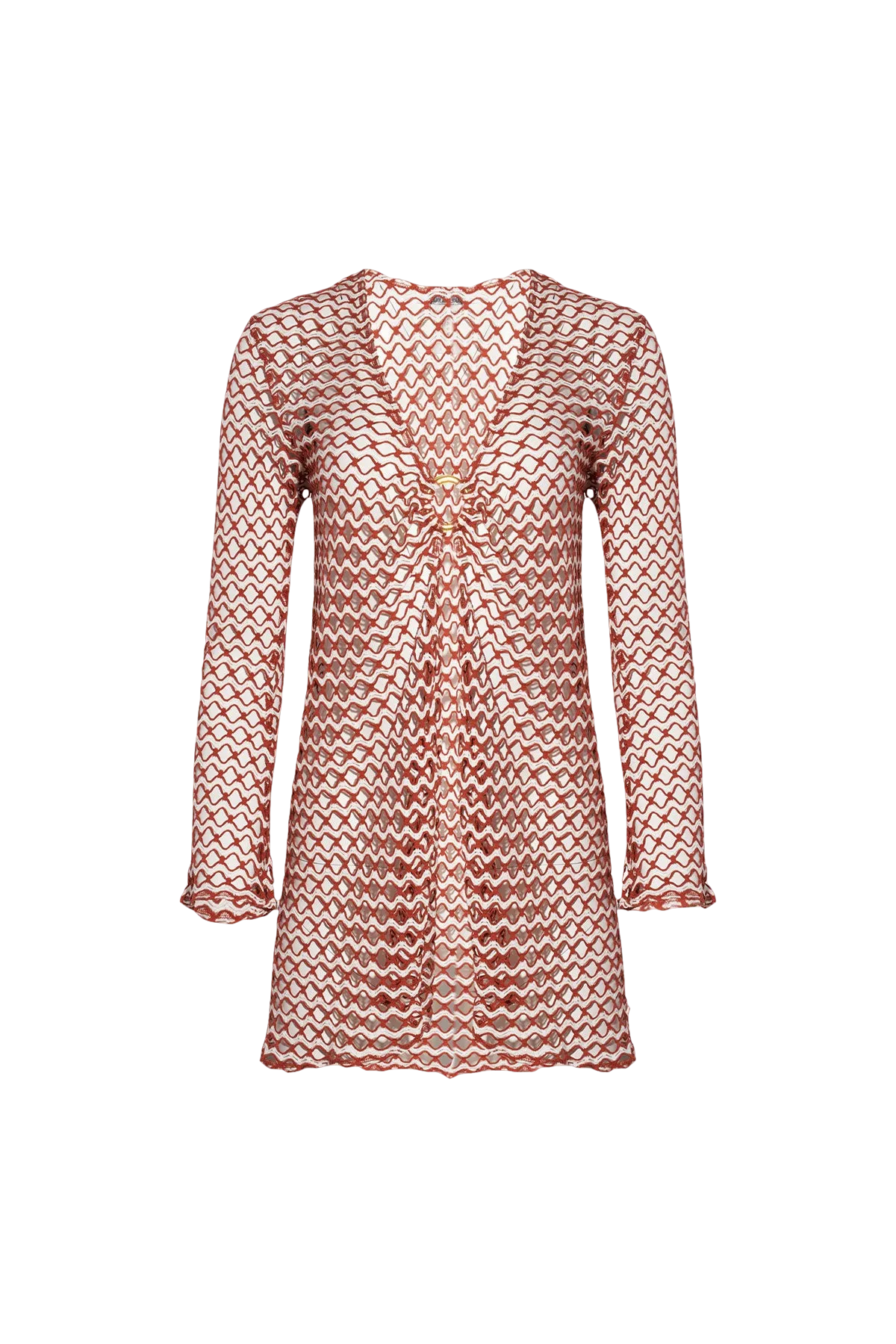 Nerea Mini Cover-Up in Terracotta and Ivory