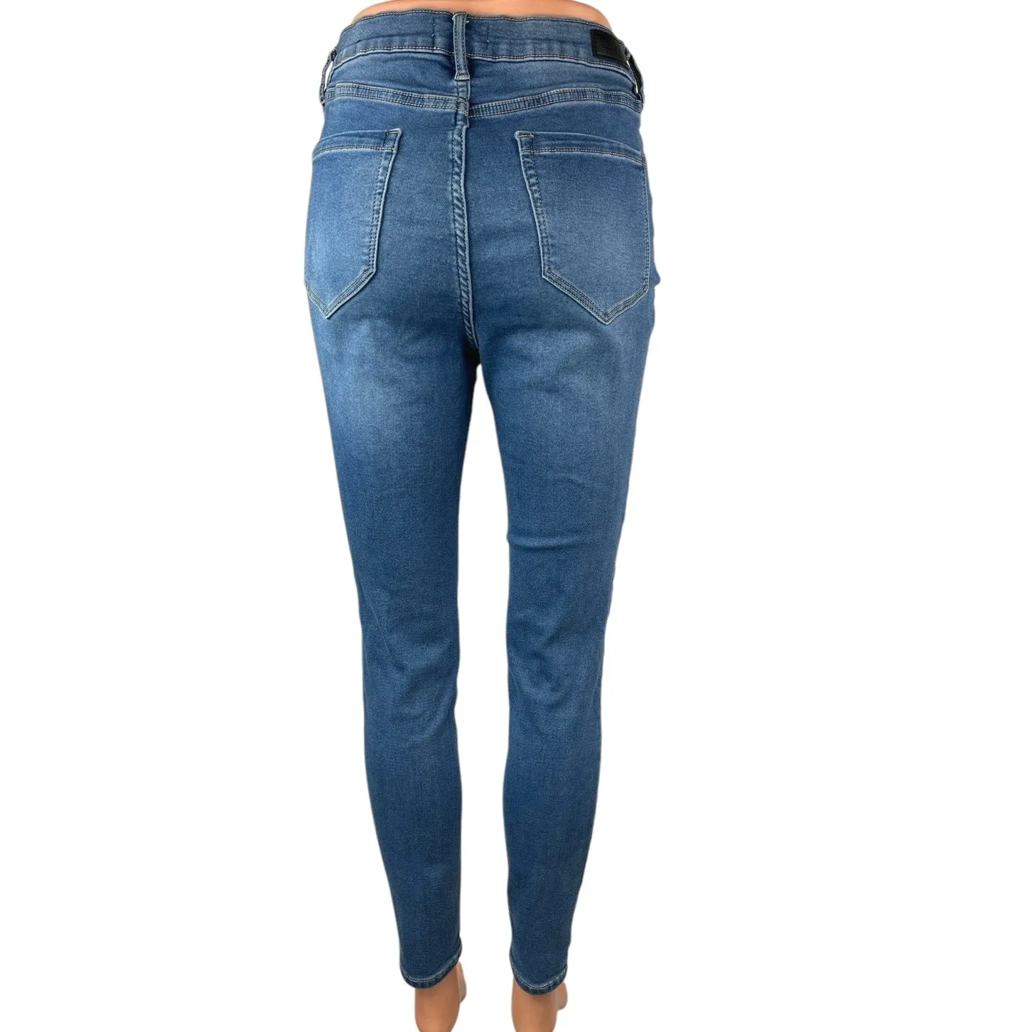 Nicole Miller Women's Blue Soho High Rise Ankle Skinny Denim Jeans Size 10