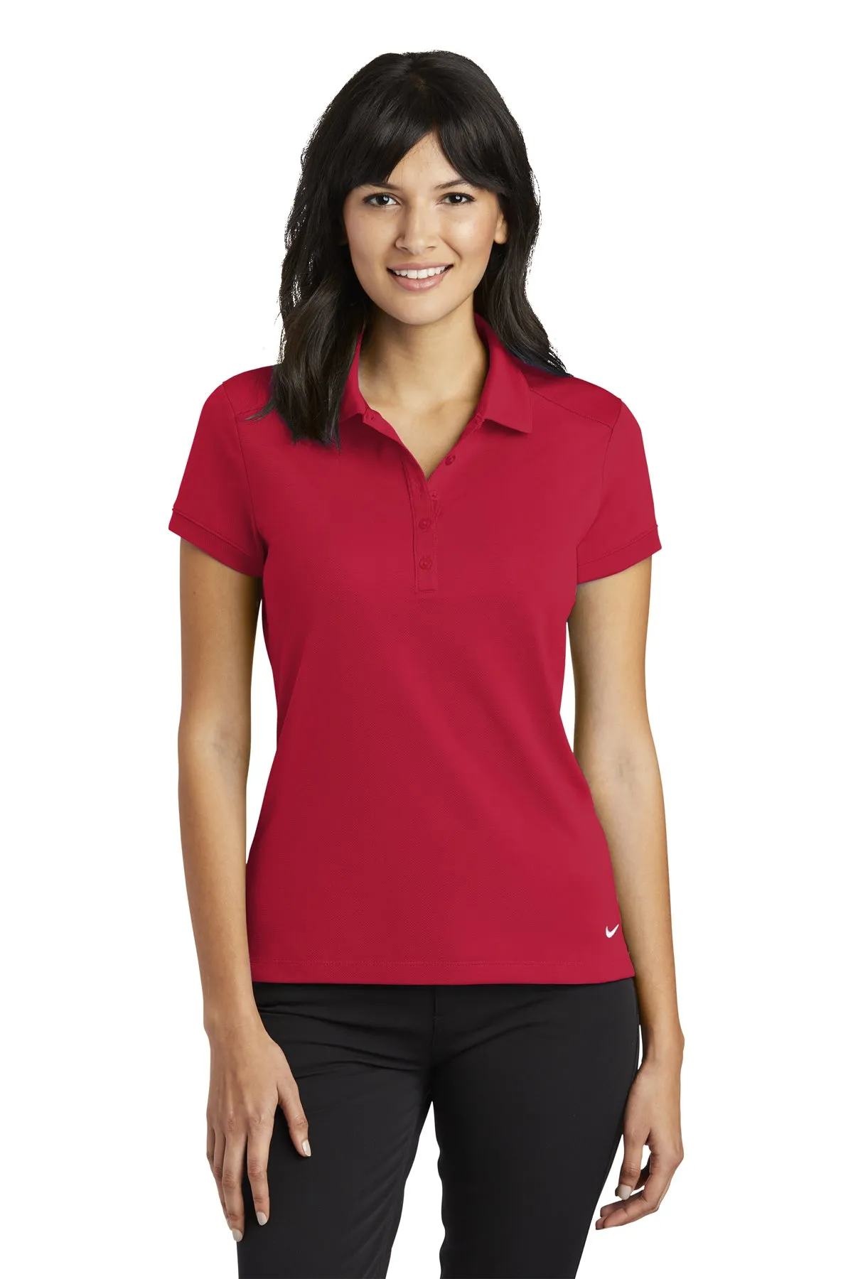 Nike Ladies Dri-FIT Solid Icon Pique Modern Fit Polo