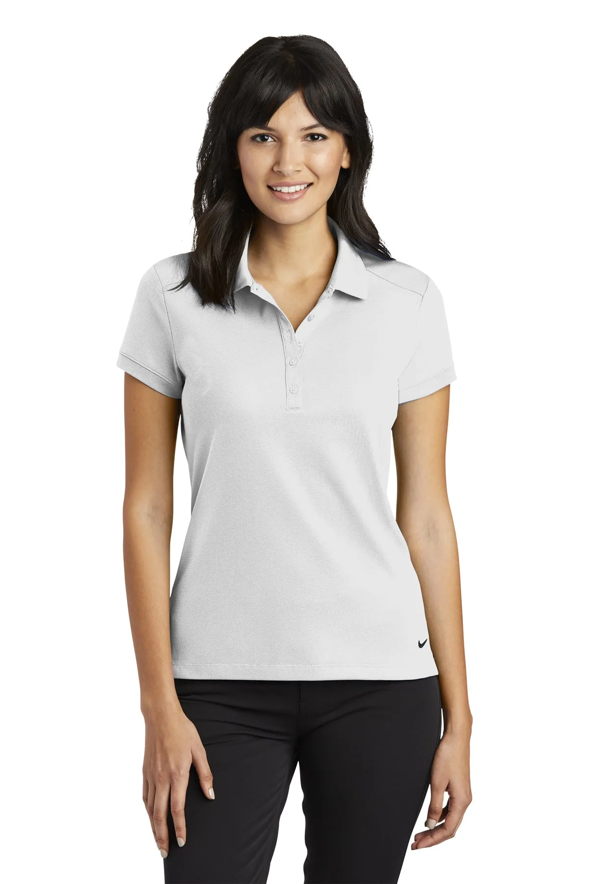 Nike Ladies Dri-FIT Solid Icon Pique Modern Fit Polo