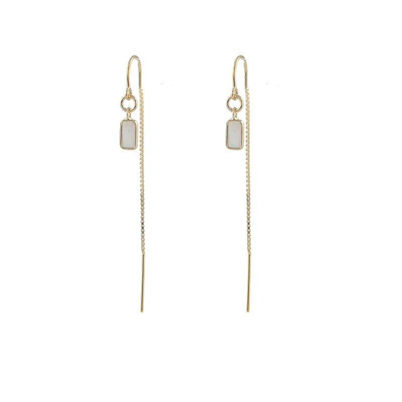 Opal Threader Earrings