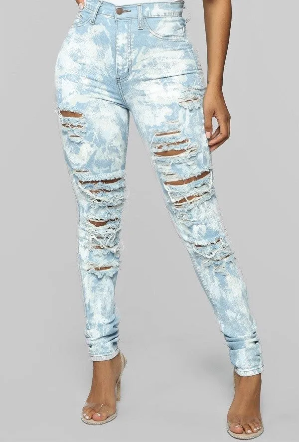 Paint Me Fabulous High Waist Skinny Jeans