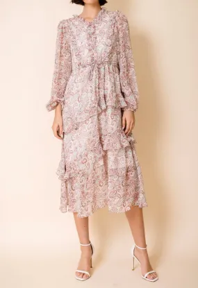 Paisley Ruffle Dress