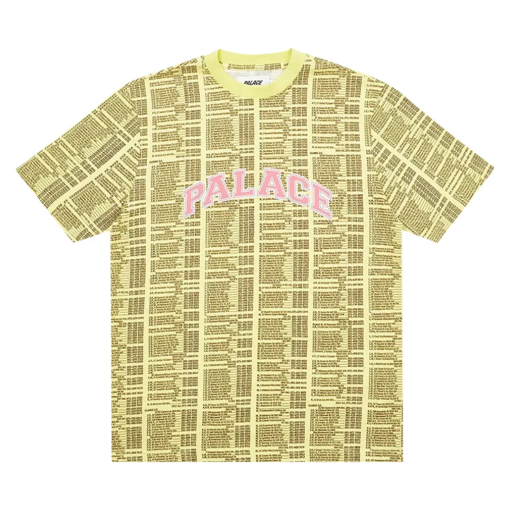 Palace Bell Man Allover Tee Yellow