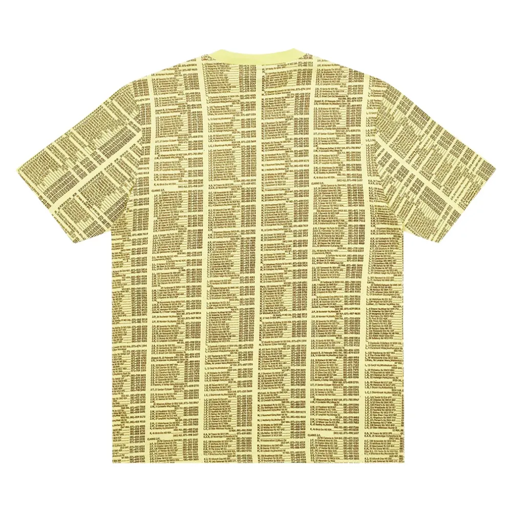 Palace Bell Man Allover Tee Yellow