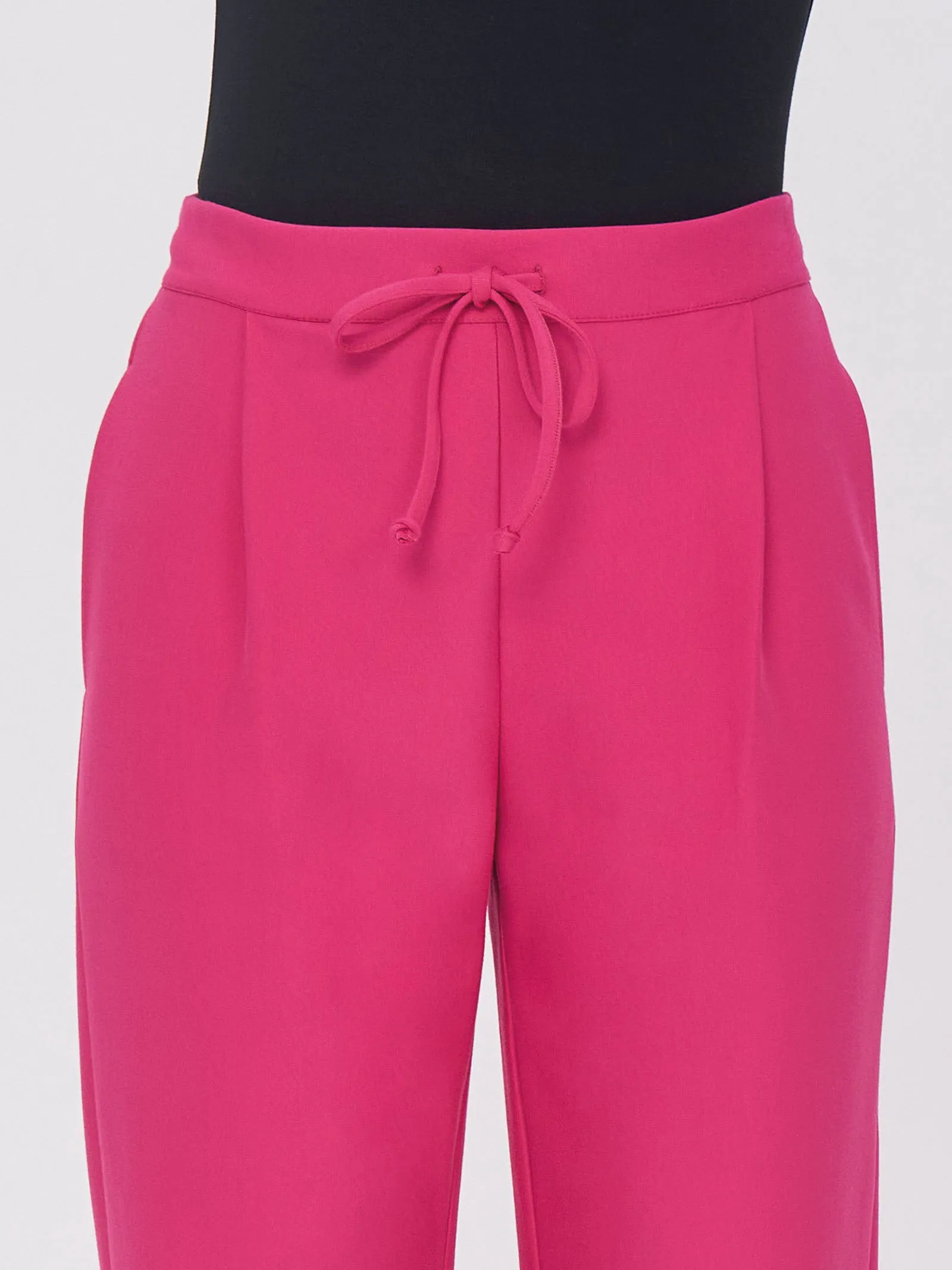 Pantalone Jogger in tessuto Compact - Fuchsia Purple