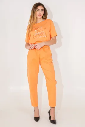 Pantaloni carrot fit