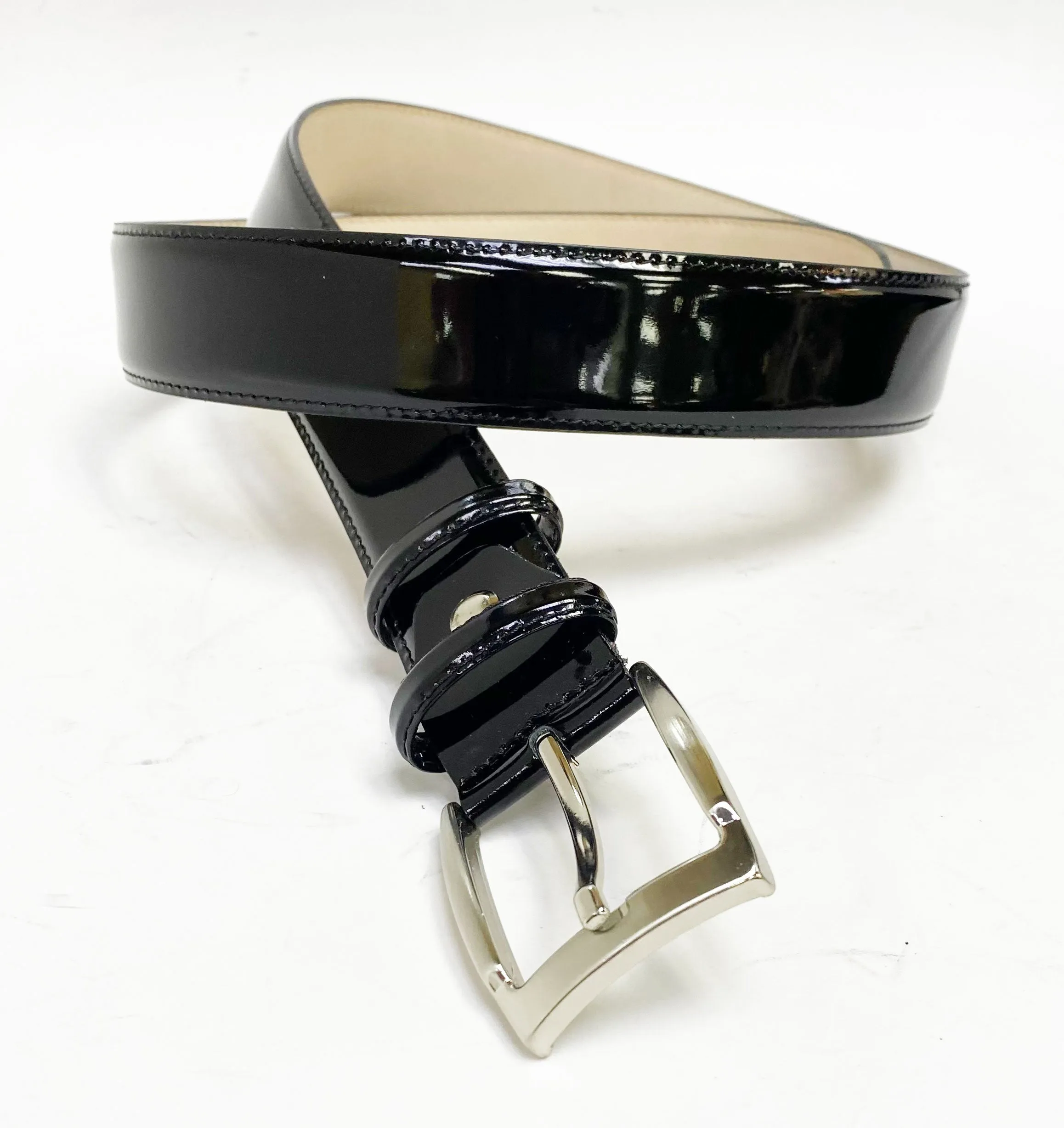 Patent Leather Belt Black