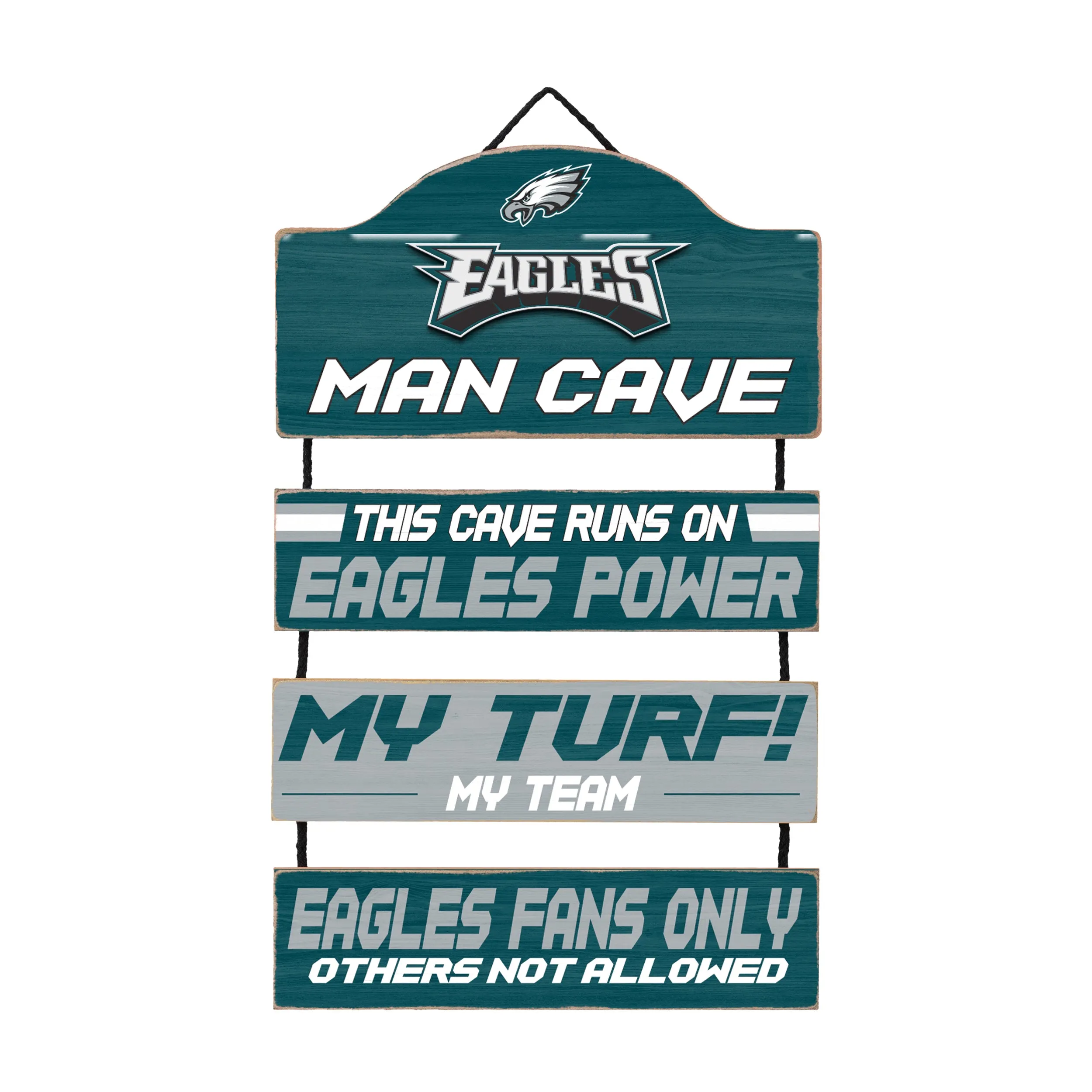 Philadelphia Eagles Man Cave Dangle Sign