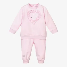 Pink Cotton Tracksuit