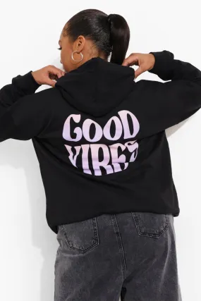 Plus Good Vibes Graphic Hoodie