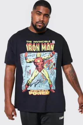 Plus Iron Man Comic License T-shirt