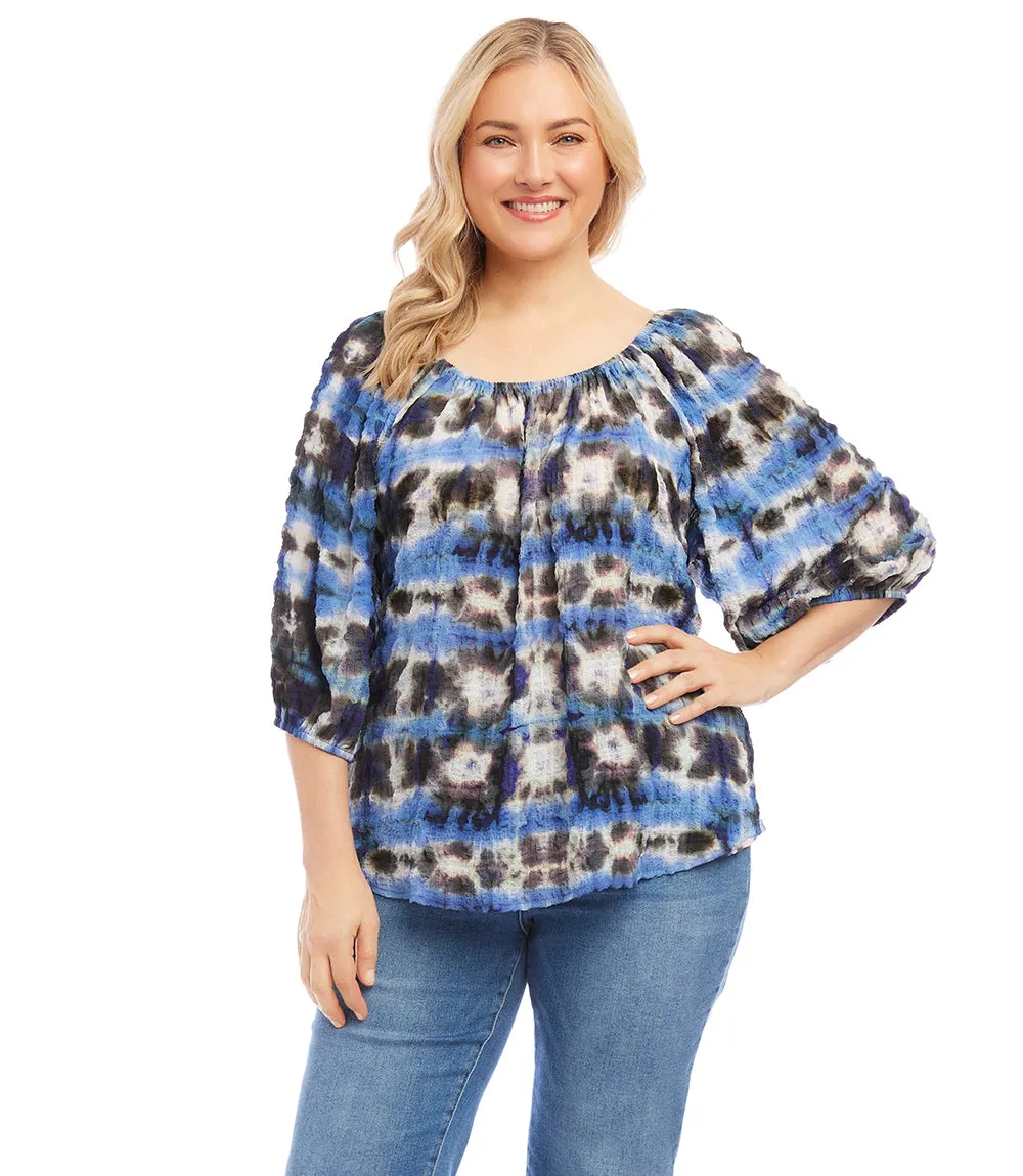 Plus Size Peasant Top