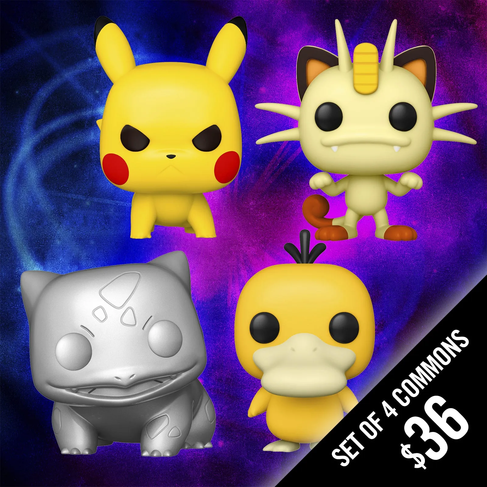 Pre-Order: Funko Pop! Pokemon S6 (Set of 4 Commons)