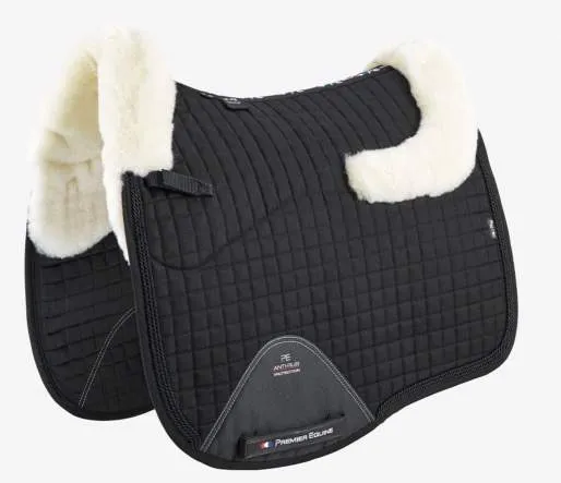 Premier Equine Close Contact Merino Wool European Saddle Pad - Dressage Square | Elite Saddlery