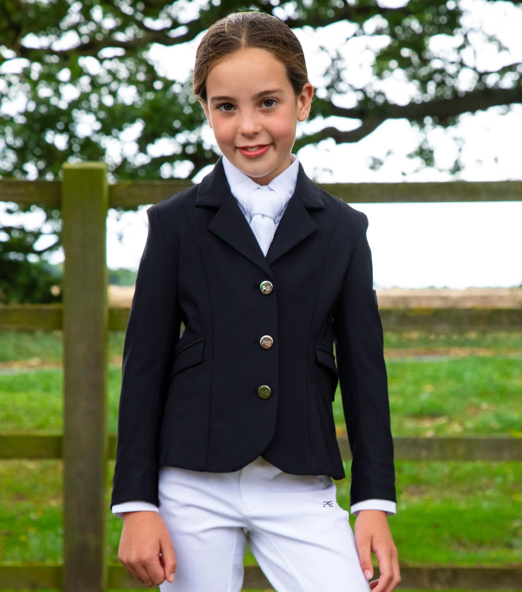 Premier Equine Hagen Junior Competition Jacket in Black | Elite Saddlery