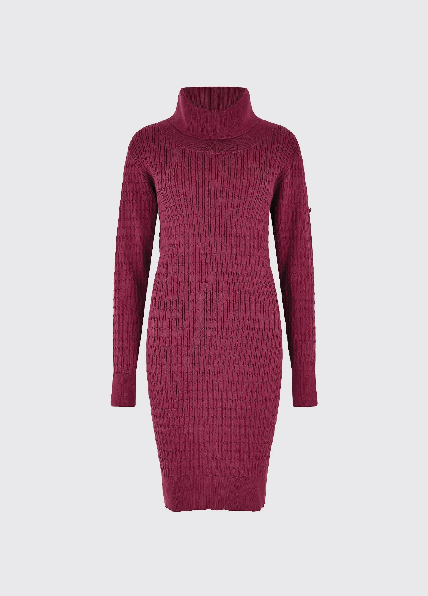 Raheen Fitted Dress - Currant