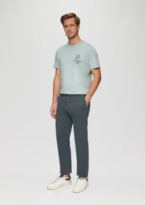 Regular fit: textured chinos made of stretch cotton