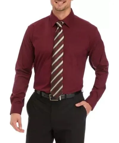 Saddlebred Men's Dress Shirt and Tie Set