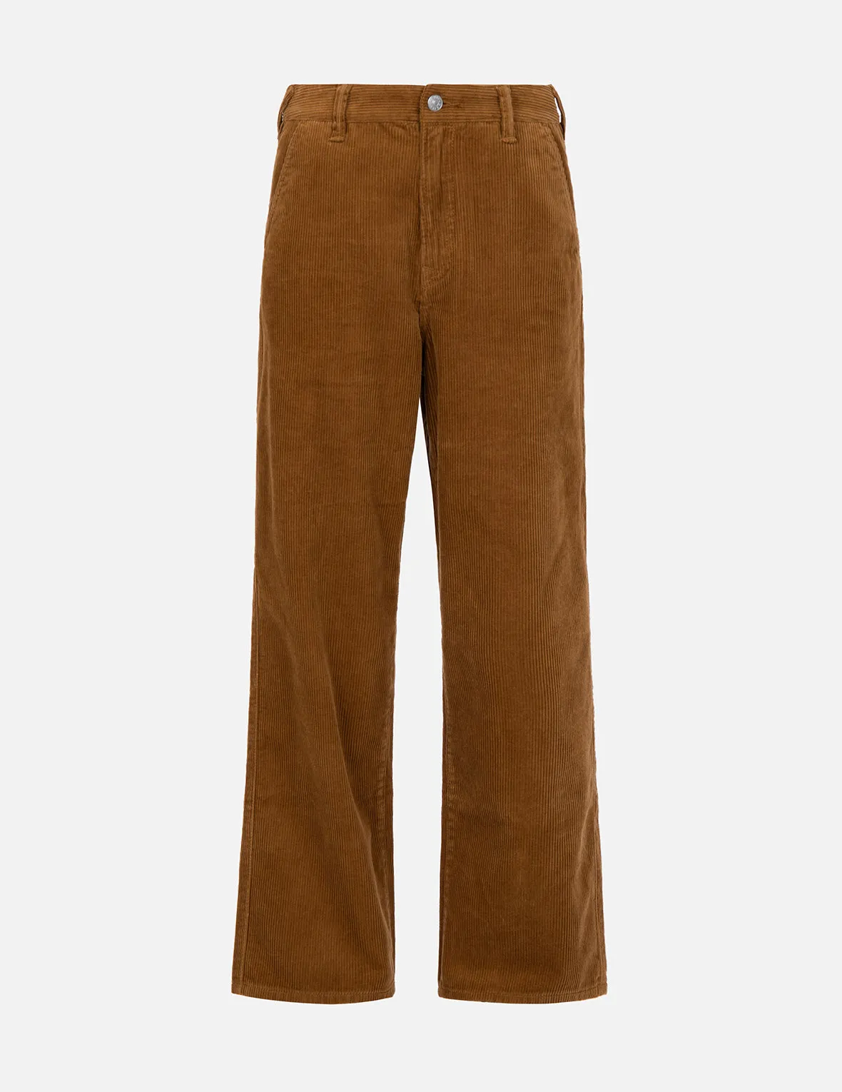 Seagull Embroidery Straight-fit Corduroy Trousers