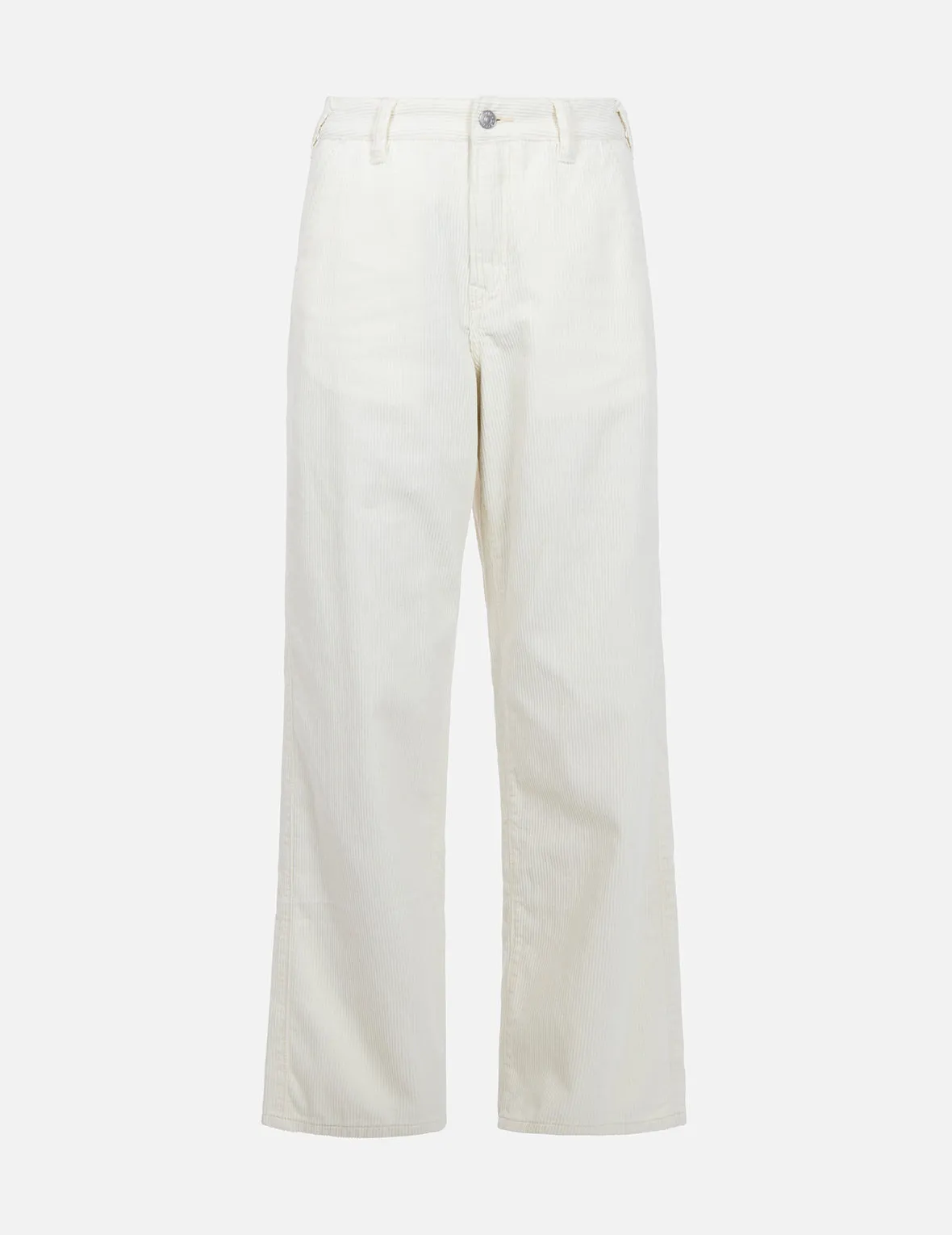 Seagull Embroidery Straight-fit Corduroy Trousers