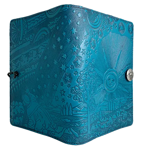 Small Leather Journal - Roof of Heaven in Blue