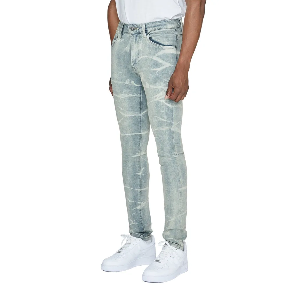 Super Skinny Lightning Effect Jeans - Industrial Blue