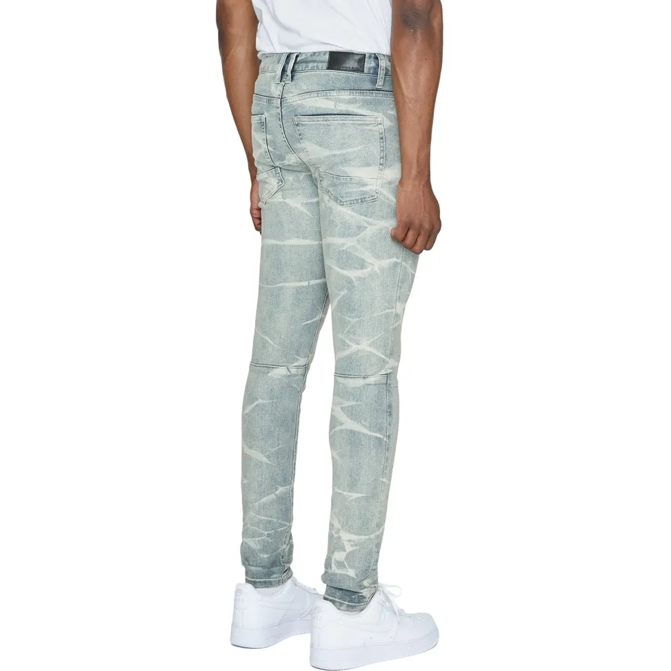 Super Skinny Lightning Effect Jeans - Industrial Blue