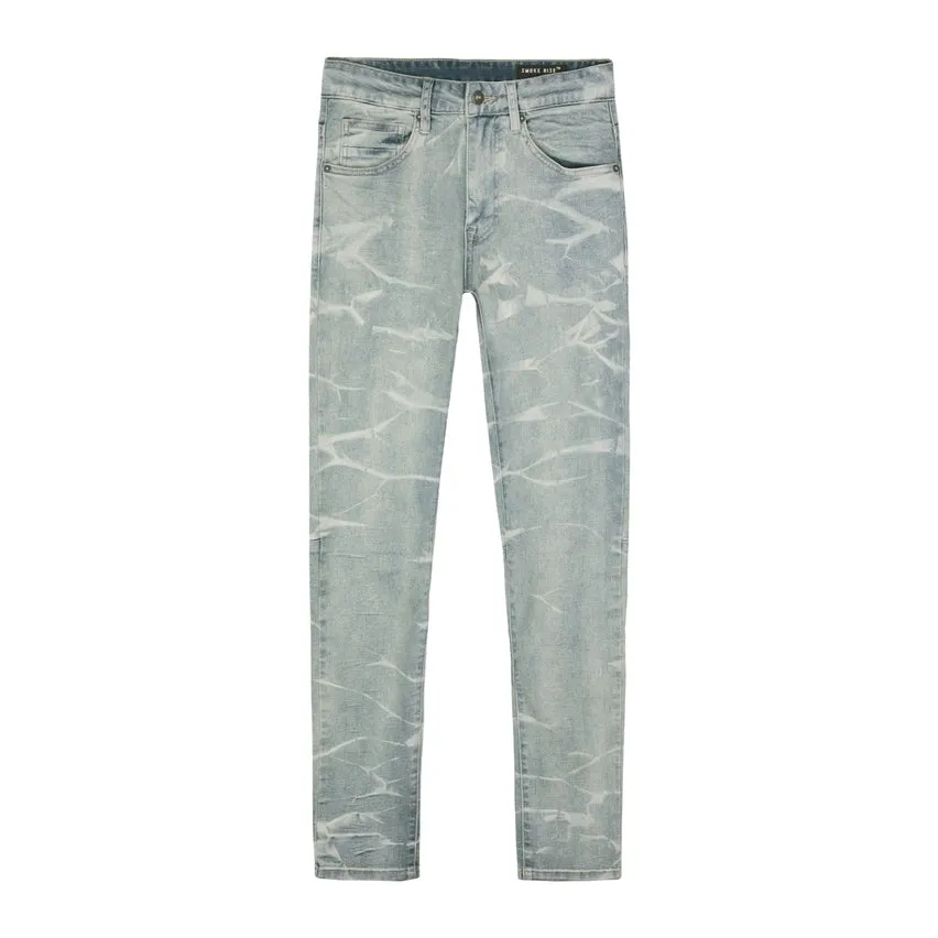 Super Skinny Lightning Effect Jeans - Industrial Blue