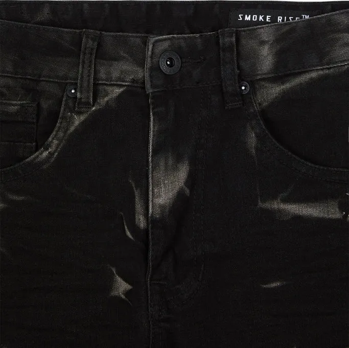 Super Skinny Lightning Effect Jeans - Stout