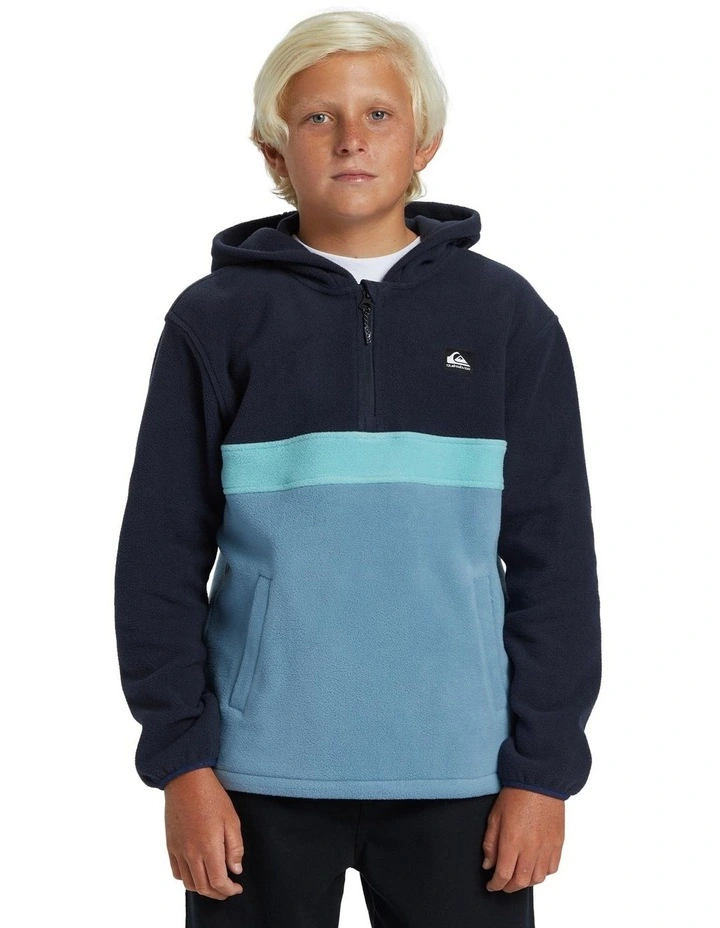 Surf Days Half-Zip Hoodie in Dark Navy