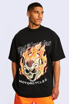 Tall Fire T-shirt With Extended Neck