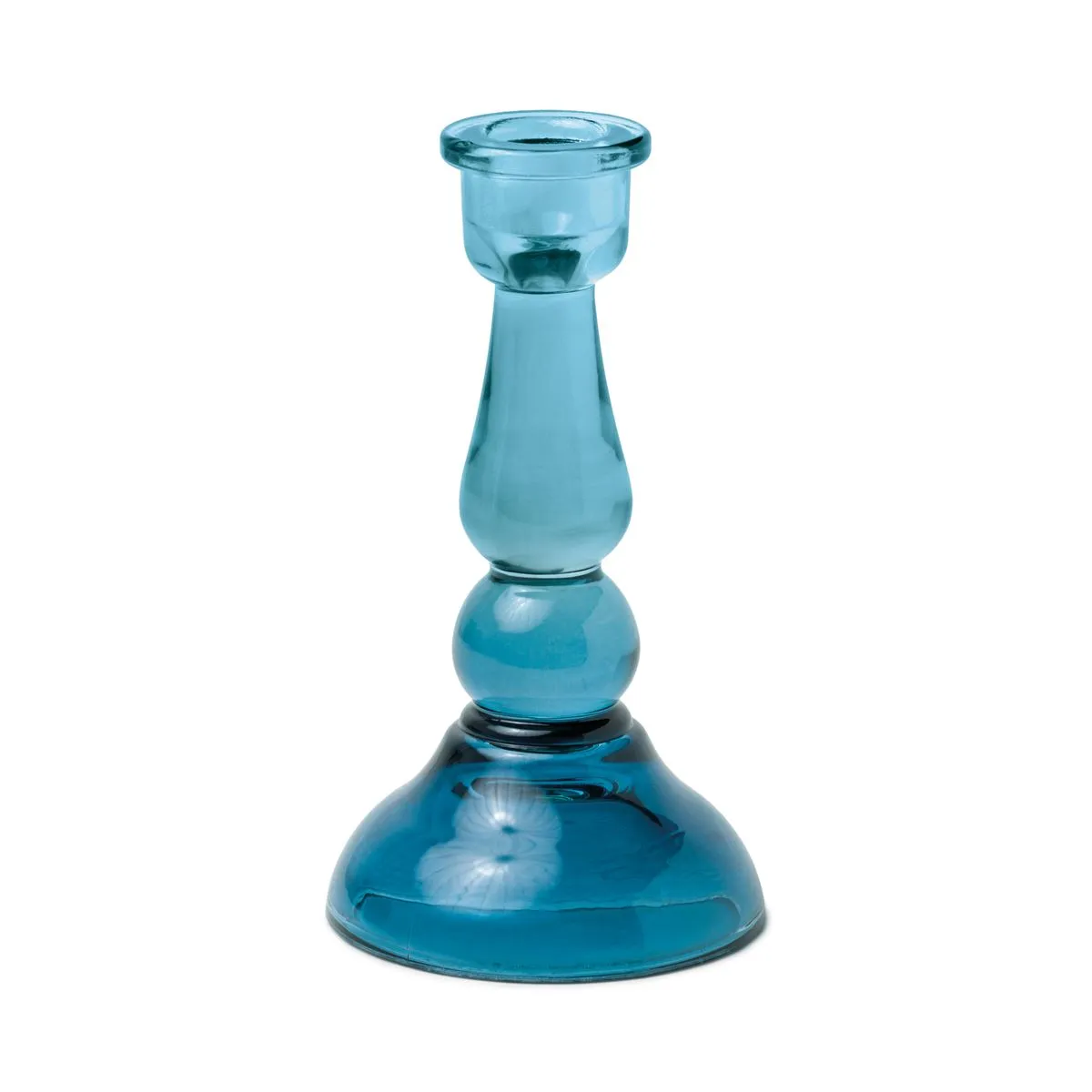 Tall Glass Taper Holder - 3 Colors