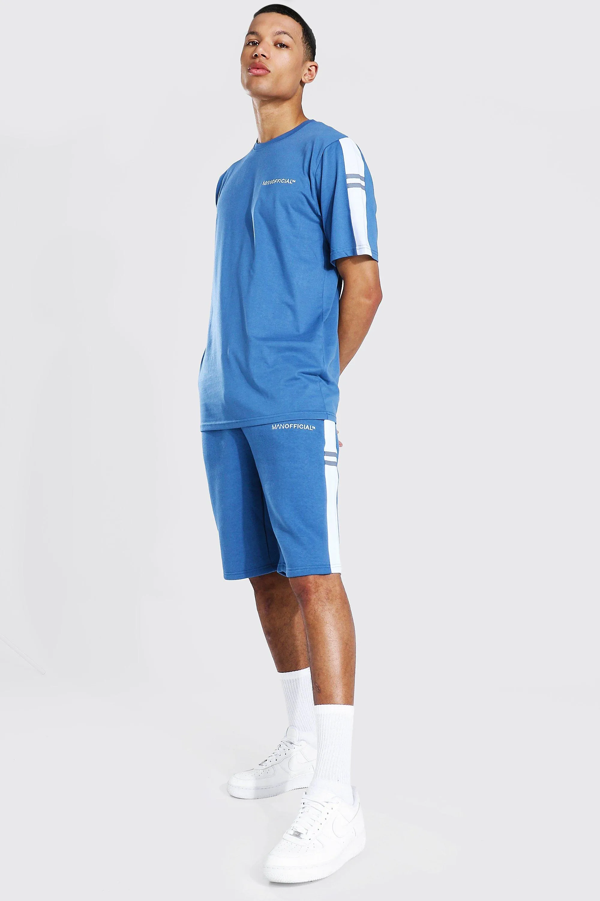 Tall Official T-shirt Short Set | boohooMAN UK