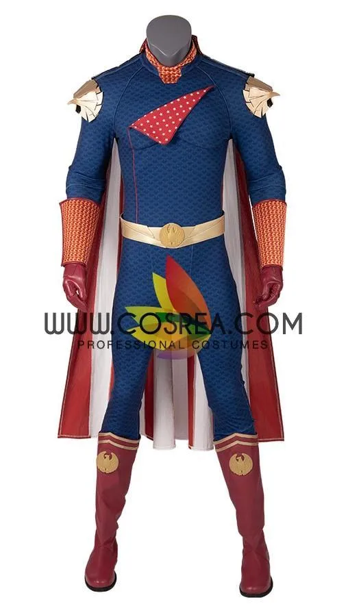 The Boys Homelander Navy Blue Version Cosplay Costume