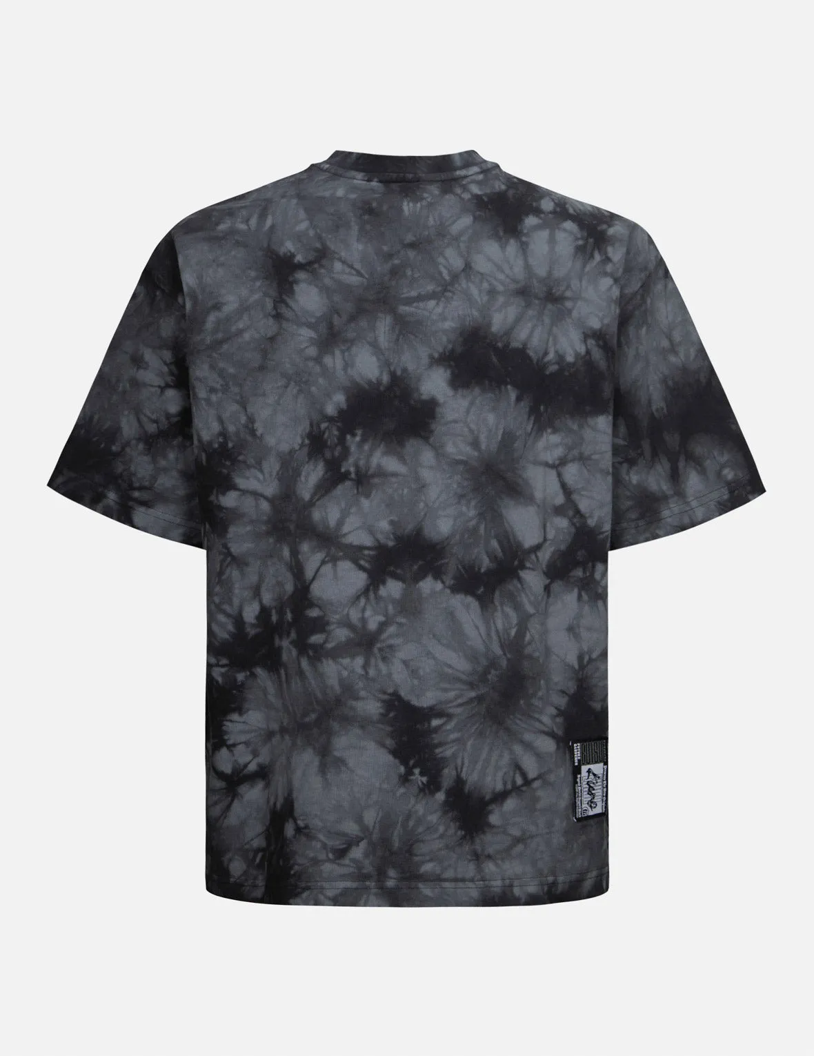 Tie-Dye with Seagull Embroidery Loose Fit T-Shirt