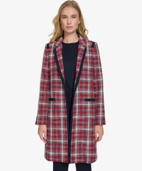 Tommy Hilfiger Women's Open-Front Tweed Topper Jacket