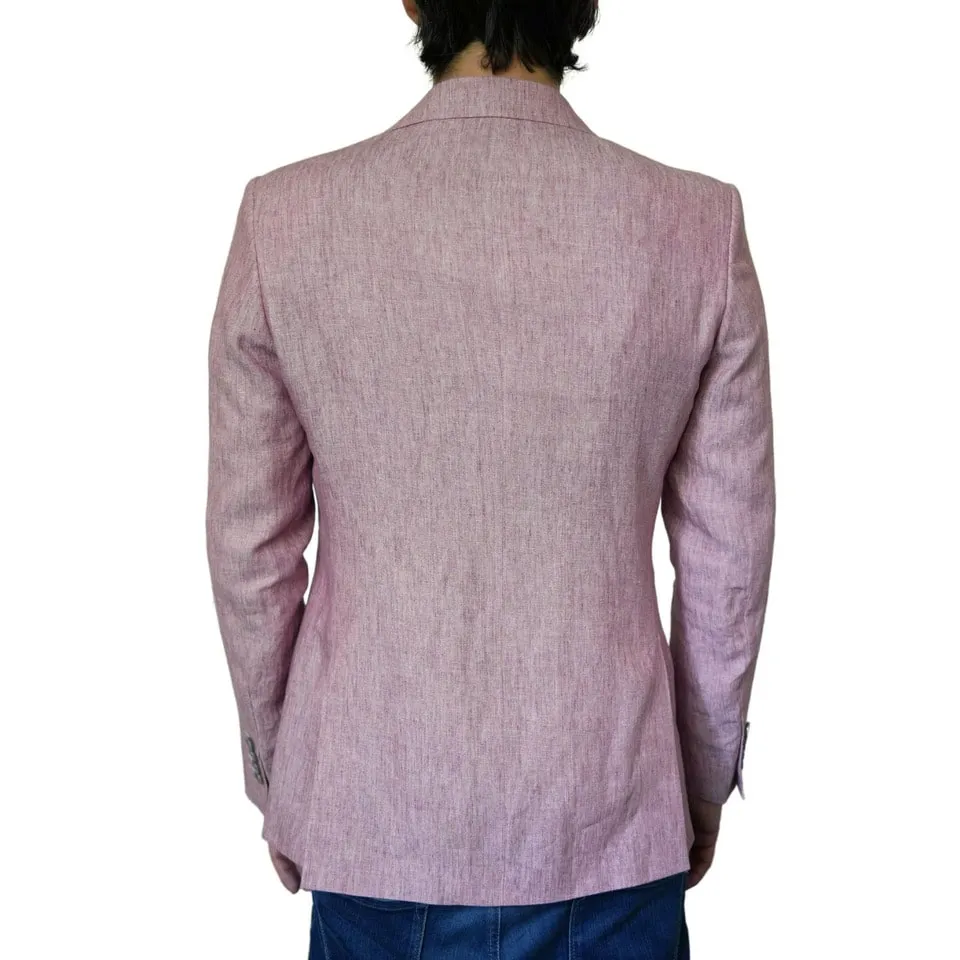 Torre Uomo Milan Pink Linen Jacket | Menswear Online