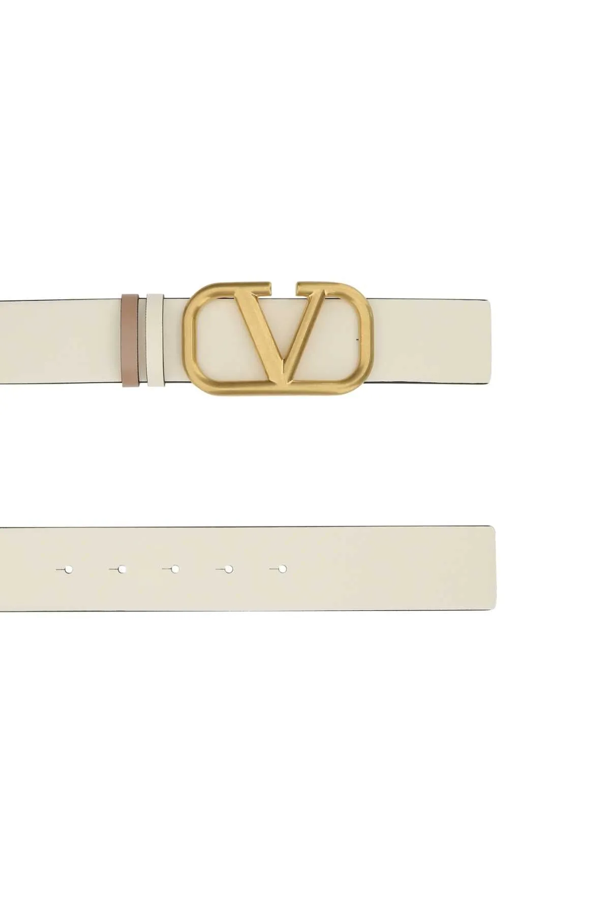 Valentino VLogo Plaque Buckle Belt