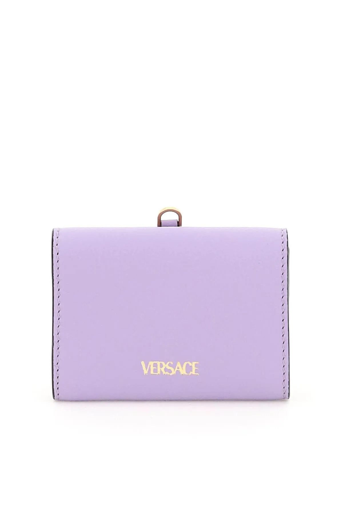 Versace Tri-Fold Logo Detailed Two-Tone Wallet