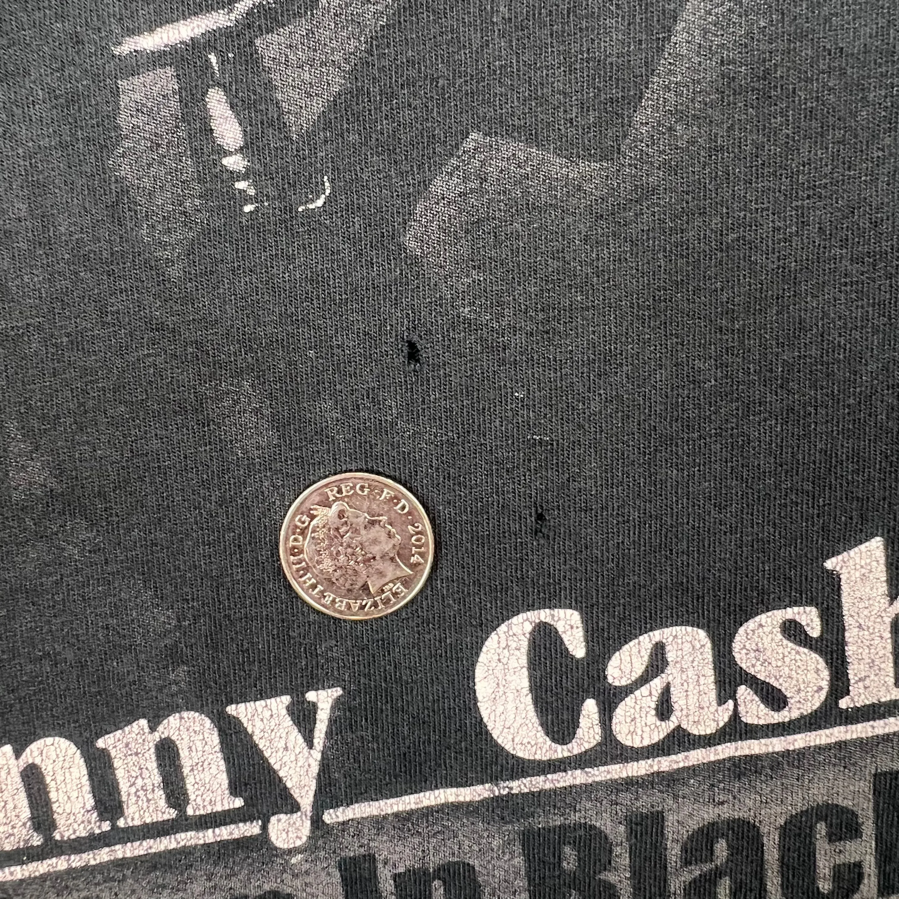 Vintage 2004 Johnny Cash The Man In Black Zion T-shirt Black