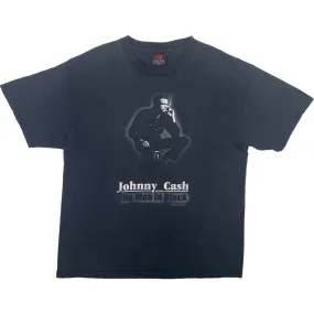 Vintage 2004 Johnny Cash The Man In Black Zion T-shirt Black