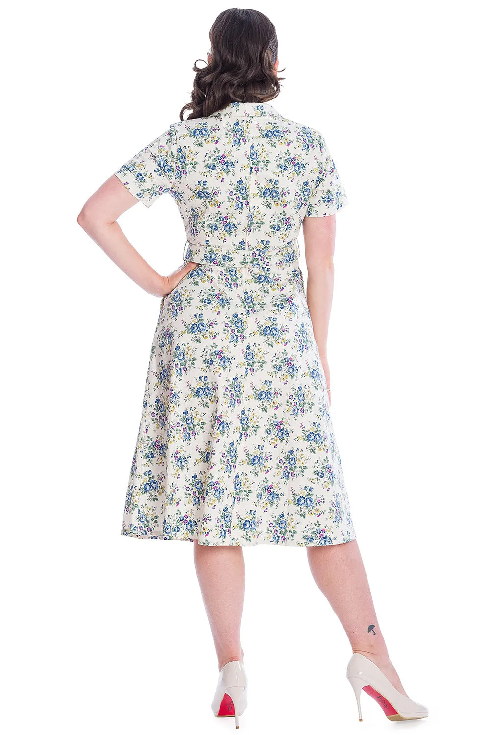 WILD FLOWER FIT & FLARE DRESS