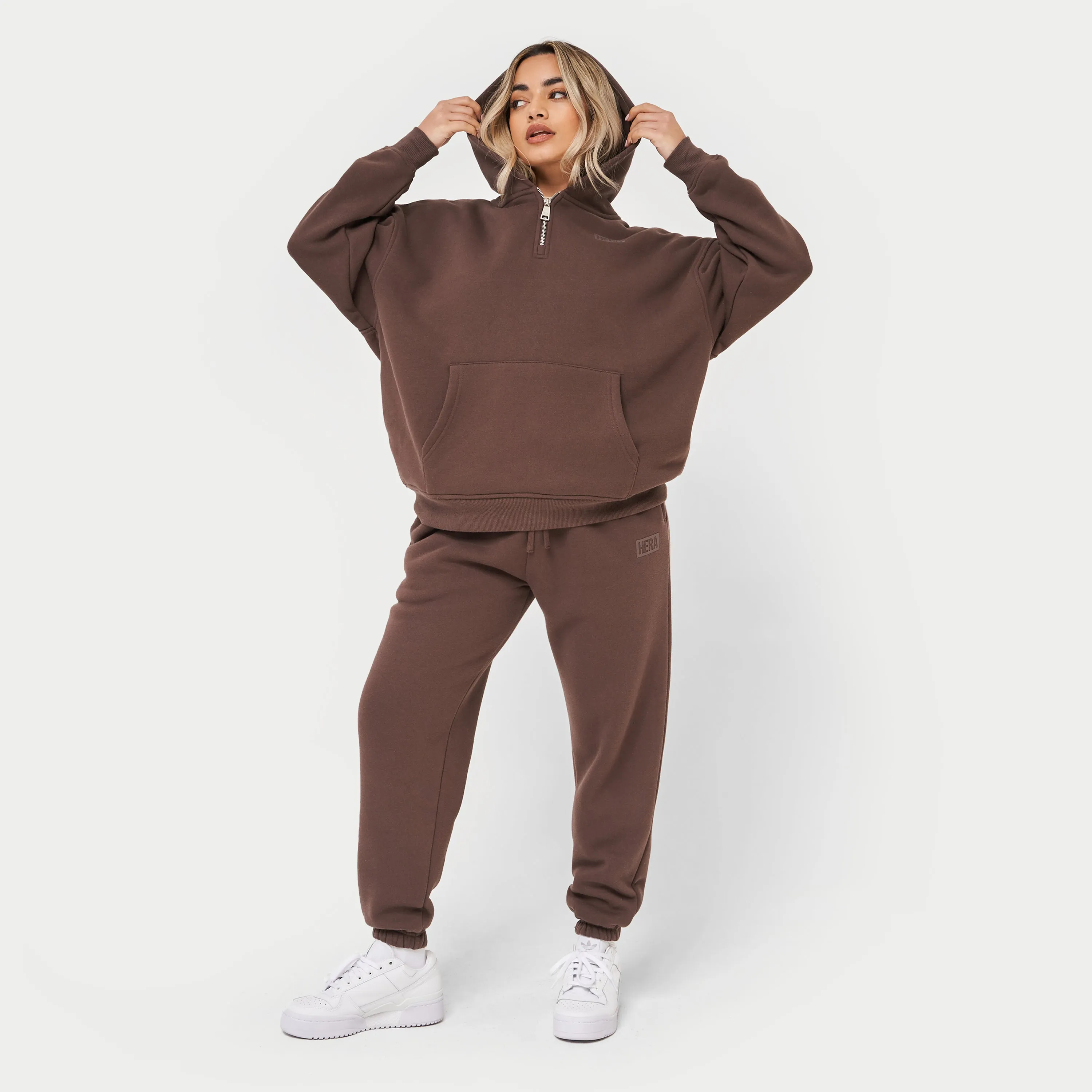 Womens Collective Hoodie - Slate Brown | HERA Clothing