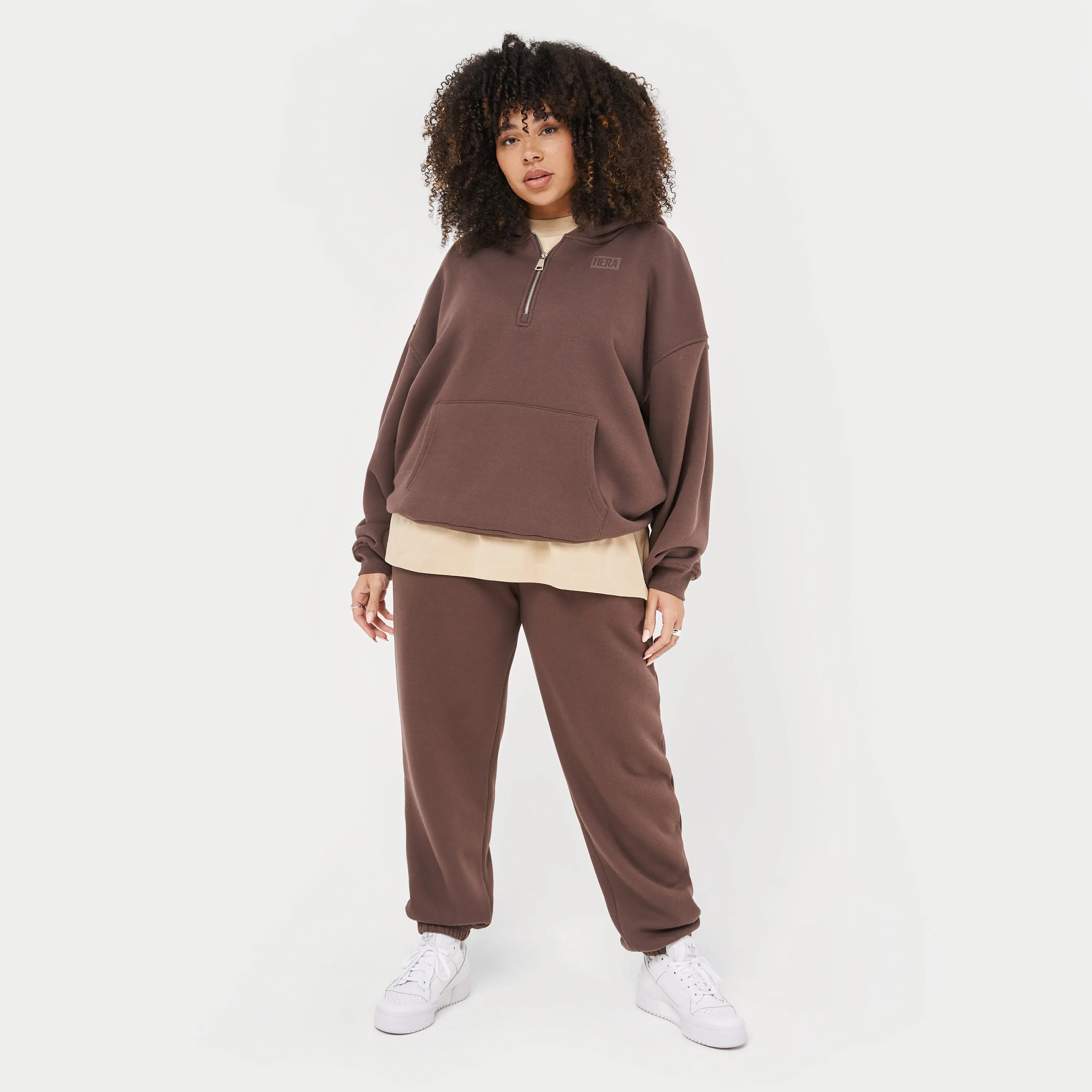 Womens Collective Hoodie - Slate Brown | HERA Clothing