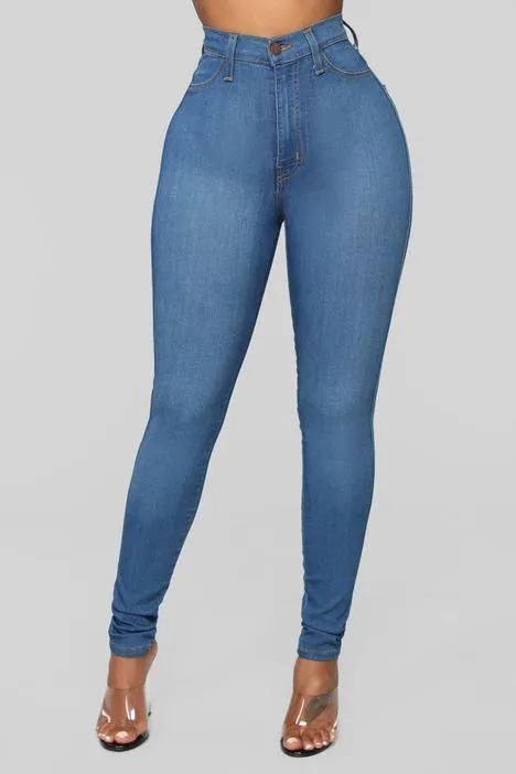 Women's High Waist Skinny Jeans